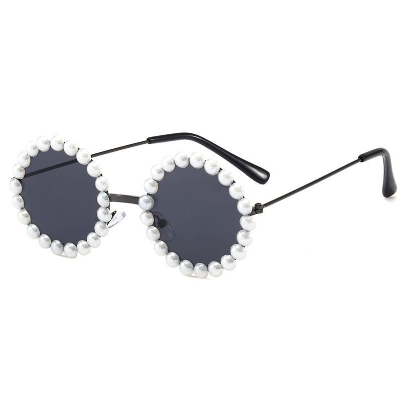Kids Unisex Fashion Casual Cute Round Frame Gradient Color Sunglasses