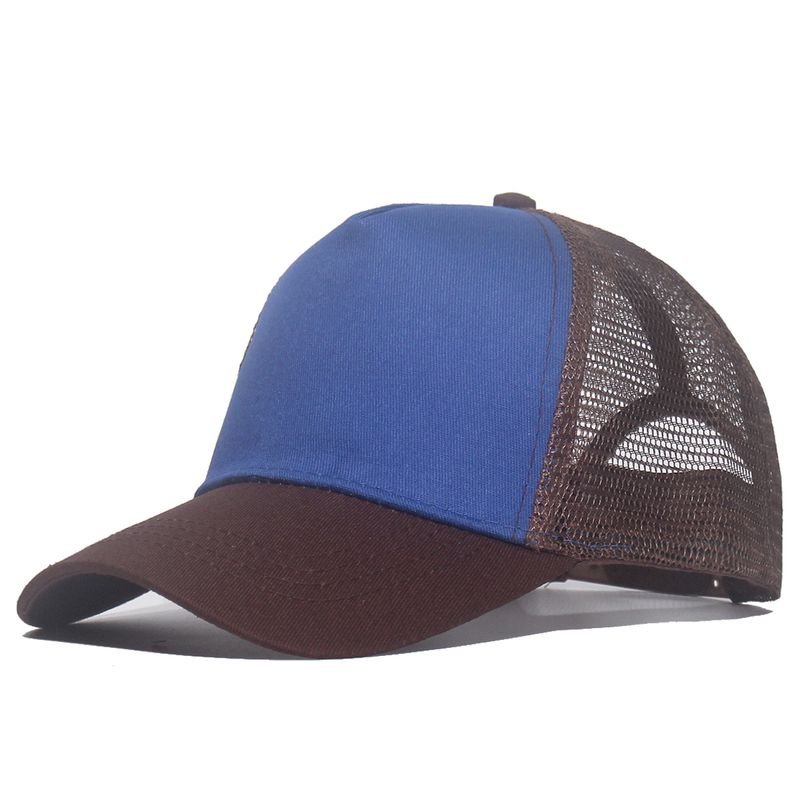 Summer Simple Fashion Mesh Breathable Color Matching Sunshade Cap