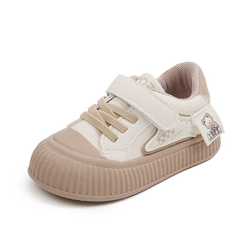 Kids Unisex Casual Cute Velcro Lace-Up Thick-Soled Flat Sneakers