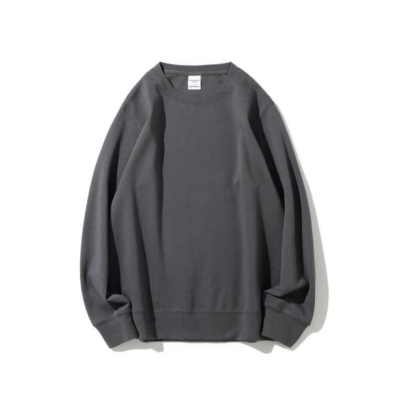 Custom Logo 300g Men Women Unisex Casual Solid Color Crewneck Sweatshirt