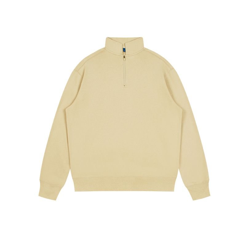 Custom Logo Heavy 350g Unisex Solid Color Stand Collar Sweatshirt