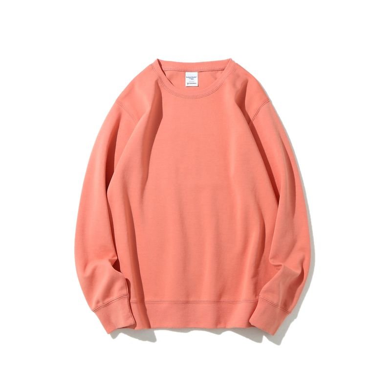 Custom Logo 300g Men Women Unisex Casual Solid Color Crewneck Sweatshirt