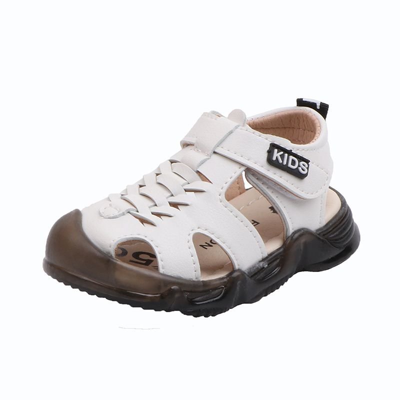 Kids Unisex Casual Beach Solid Color Velcro Sandals