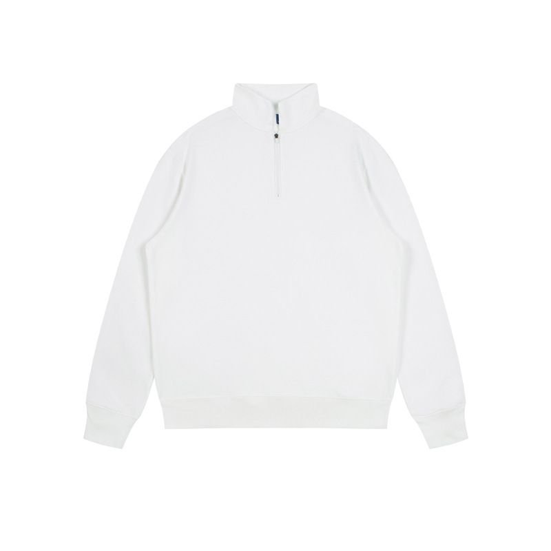 Custom Logo Heavy 350g Unisex Solid Color Stand Collar Sweatshirt
