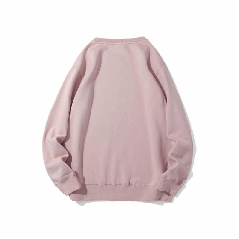 Men Casual 400g Thickened Heavy Fleece-Lined Crew Neck Sweatshirt Custom