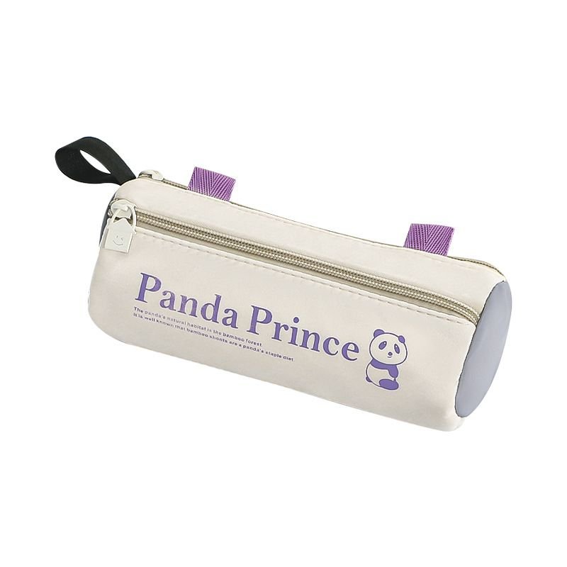 Simple Portable Cartoon Letter Multi-Layer Cylinder Pencil Bag