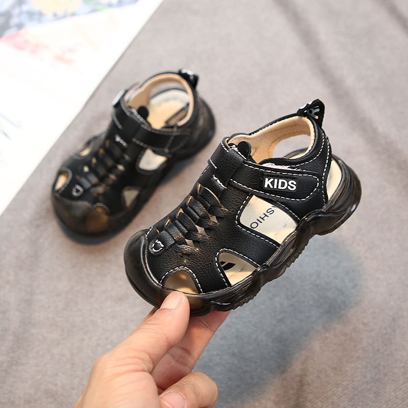 Kids Unisex Casual Beach Solid Color Velcro Sandals
