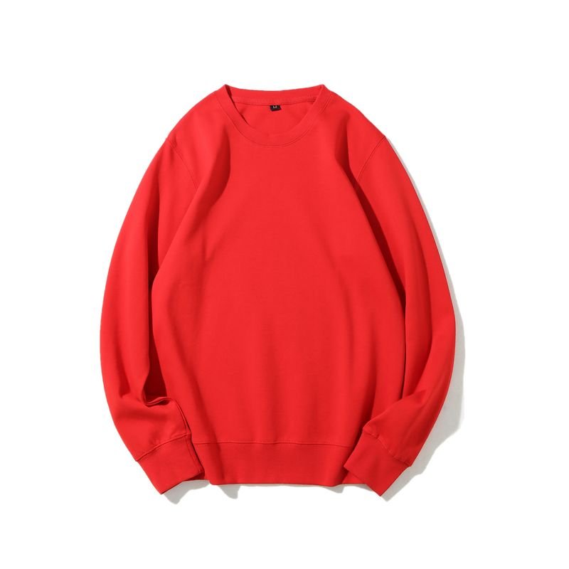 Custom Logo 300g Men Women Unisex Casual Solid Color Crewneck Sweatshirt