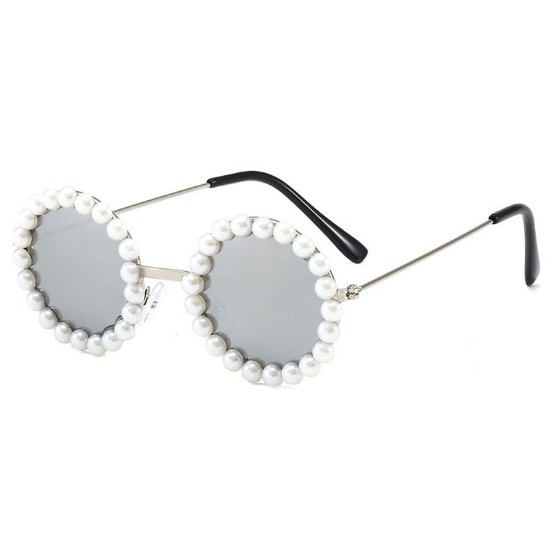 Kids Unisex Fashion Casual Cute Round Frame Gradient Color Sunglasses