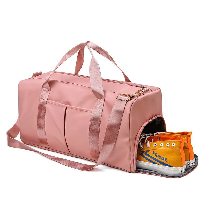 Men Fashion Casual Athleisure Solid Color Dry Wet Separation Oxford Duffle Bags