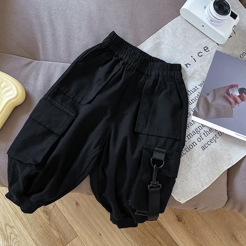 Kids Toddler Boys Spring Autumn Fashion Casual Solid Color Cargo Pants